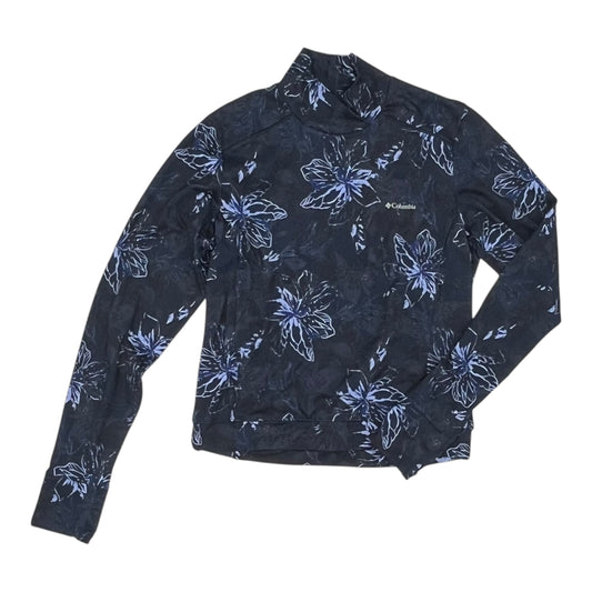 Athletic Top Ls Collar By Columbia In Navy, Size:S