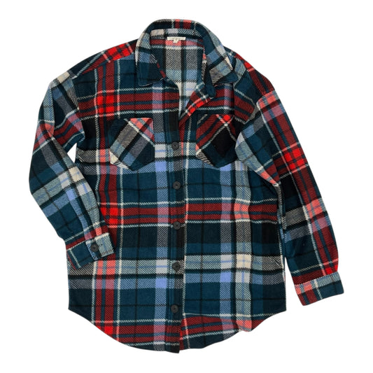 Jacket Shirt By Maurices In Plaid Pattern, Size:S