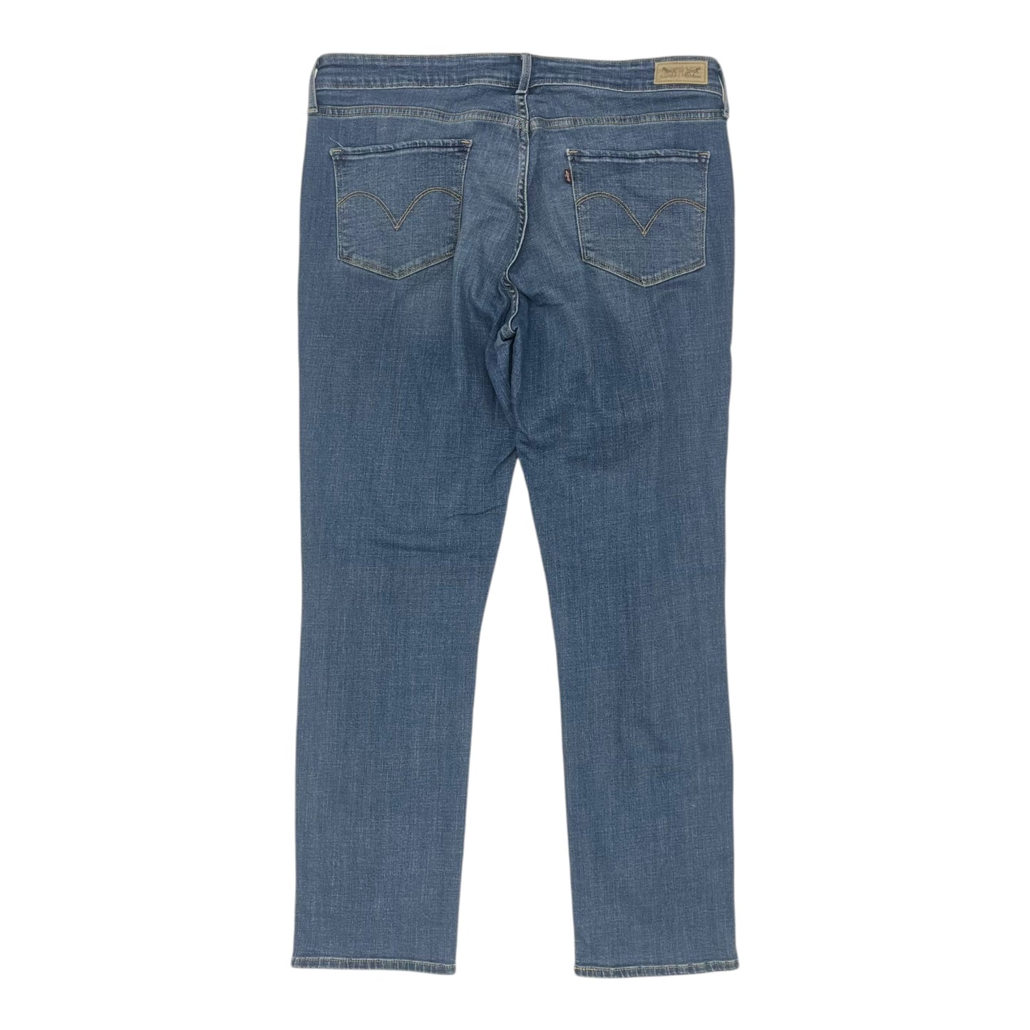 Jeans Skinny By Levis In Blue Denim, Size:14