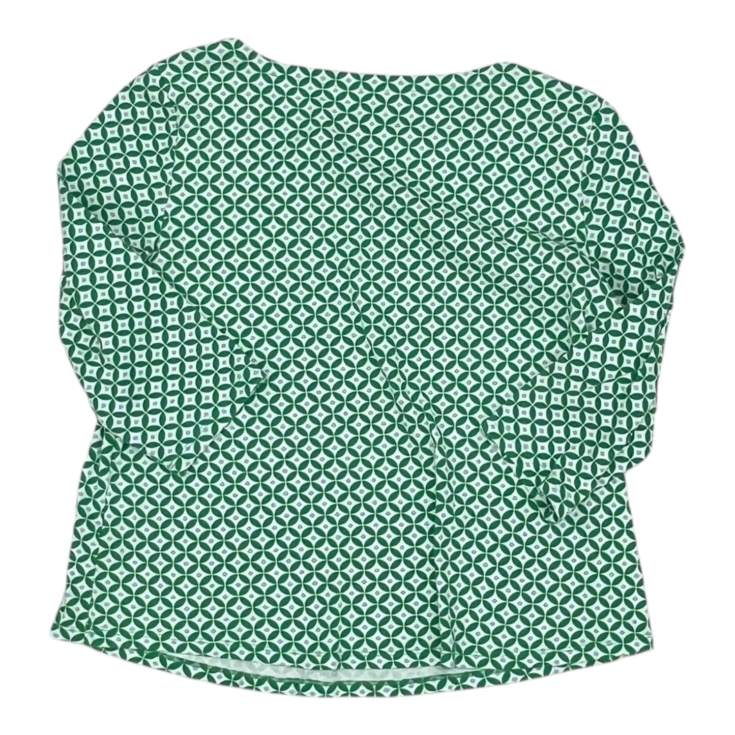 Top 3/4 Sleeve By Charter Club In Green, Size:Xl