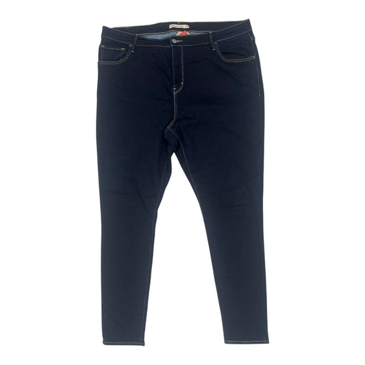 Jeans Skinny By Levis In Blue Denim, Size:20