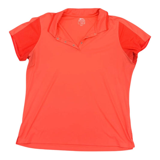 Athletic Top Ss By Slazenger In Orange, Size:Xl