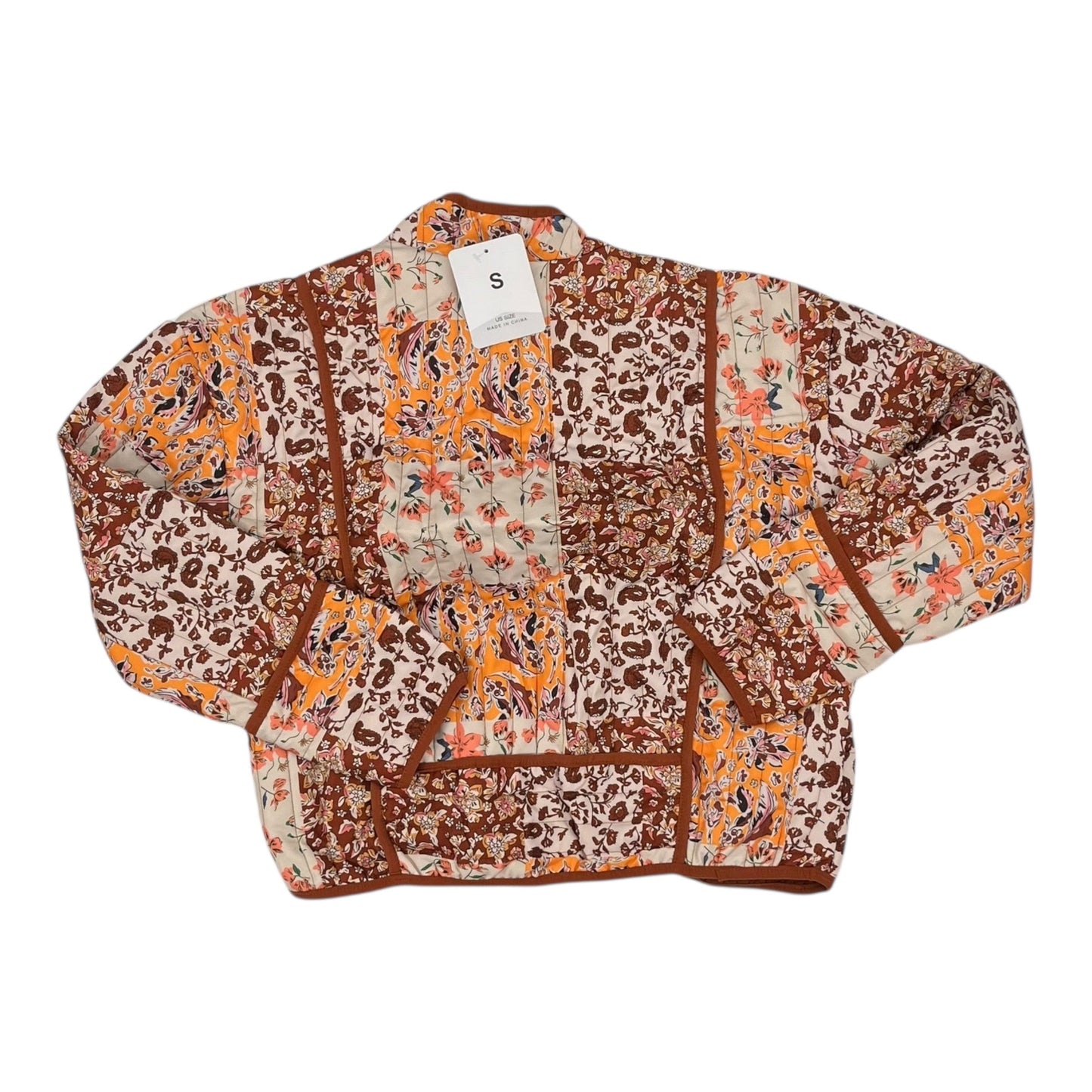 Jacket Puffer & Quilted By Cmf In Tan, Size:S