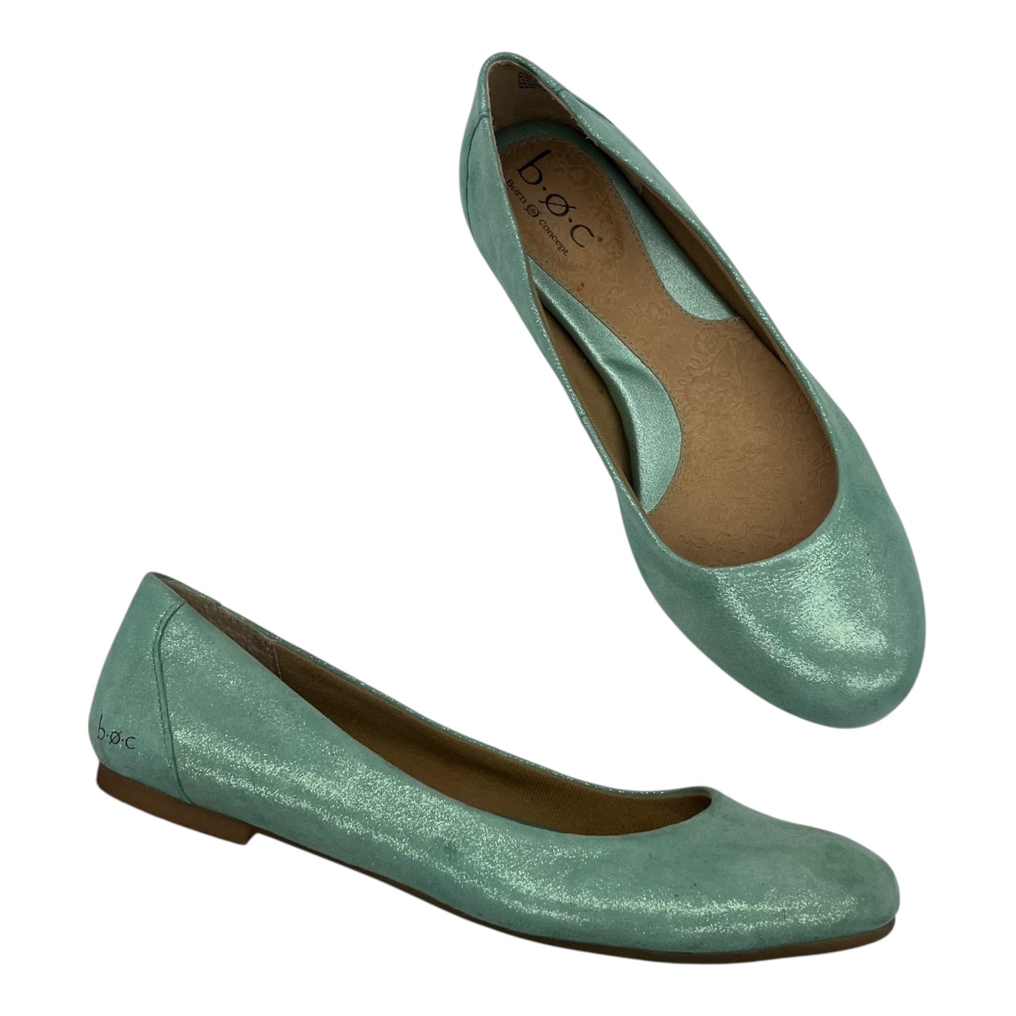 Shoes Flats By Boc In Green, Size:7