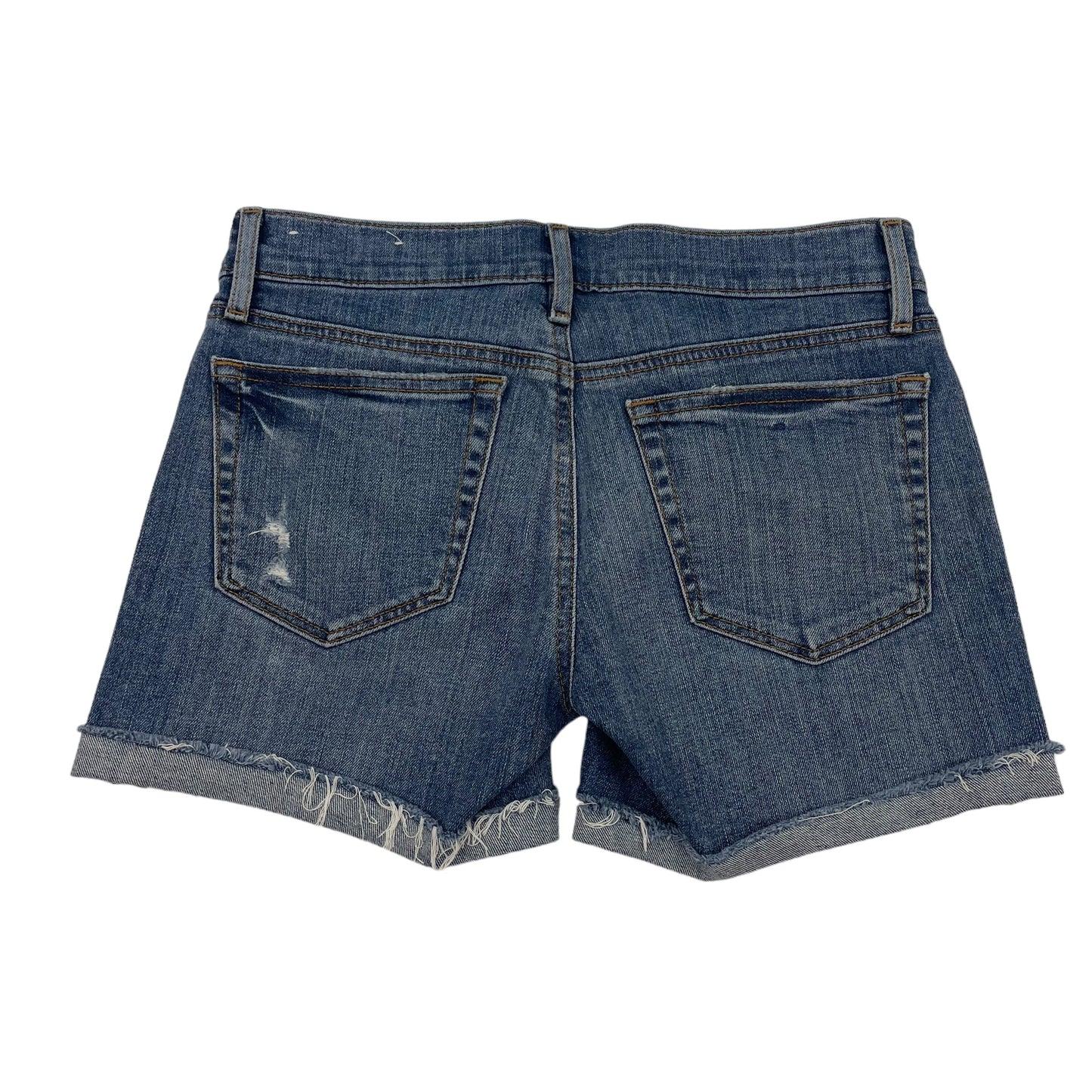 BLUE DENIM LOFT SHORTS, Size 0