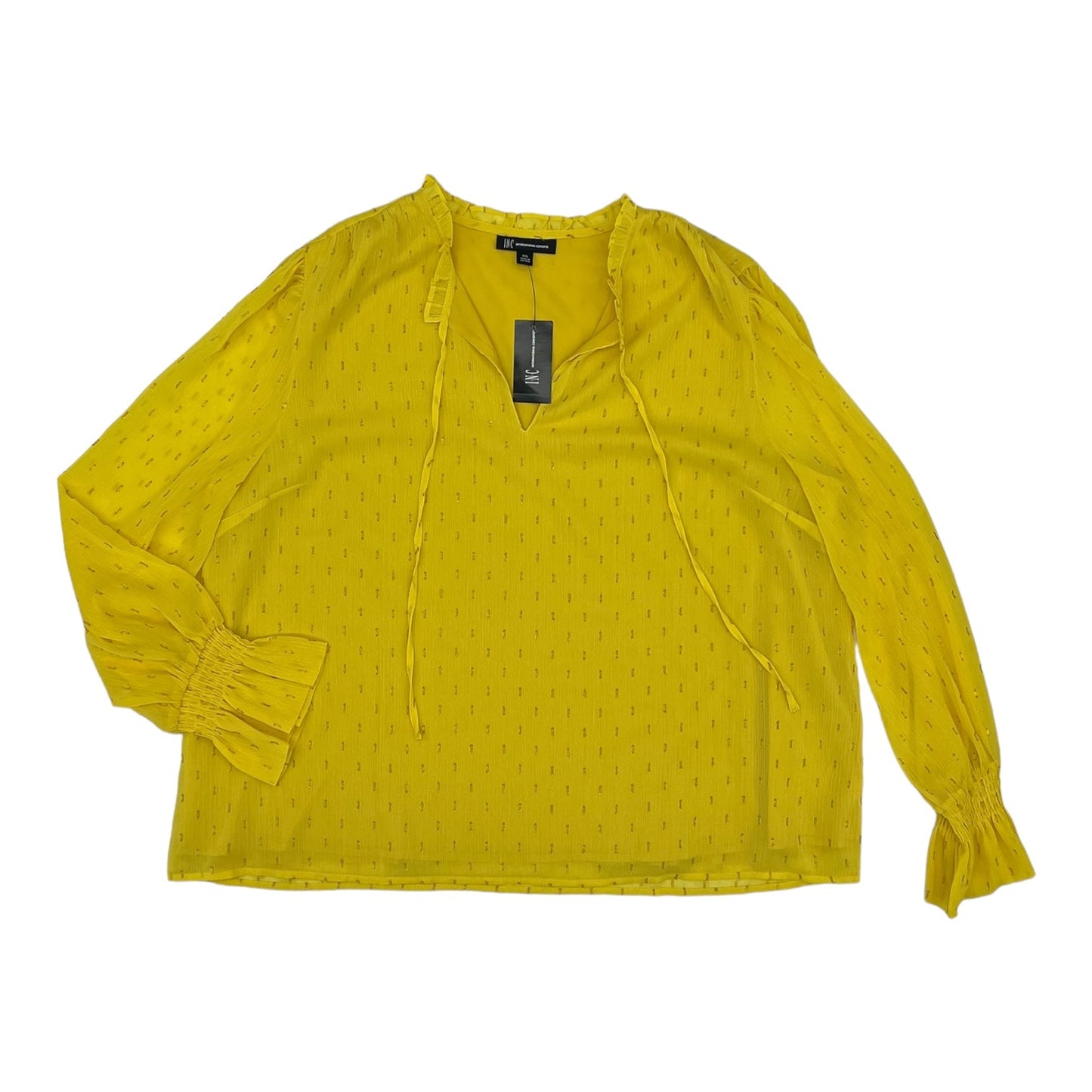 YELLOW TOP LS by INC Size:XXL