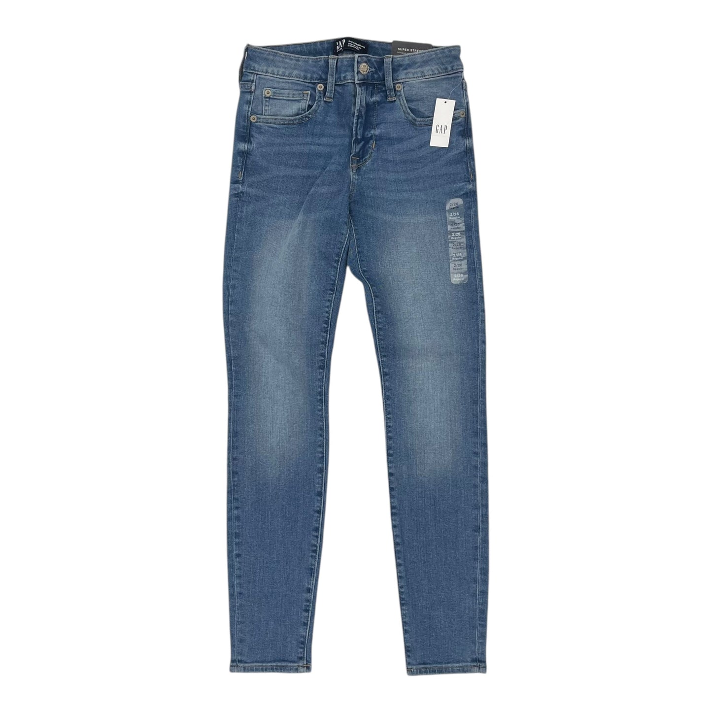 Jeans Skinny By Gap In Blue Denim, Size:2