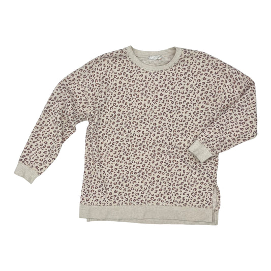 Sweatshirt Crewneck By Pink Rose In Animal Print, Size:S