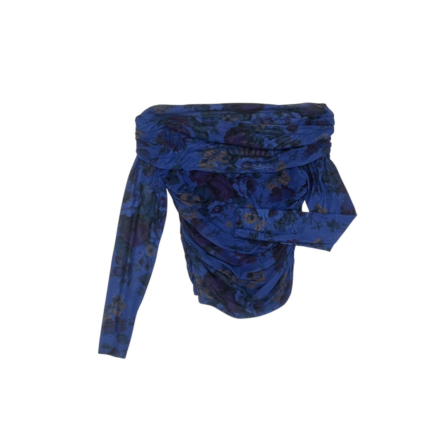 Blouse Ls By Maeve In Blue, Size:M