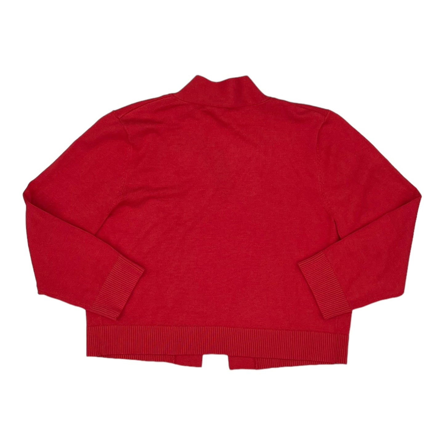 RED CARDIGAN by CABLE AND GAUGE Size:L