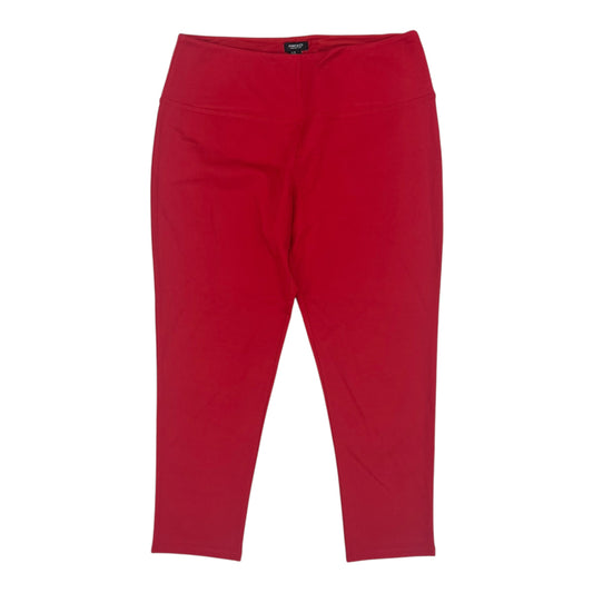 Pants Leggings By Jones And Co In Red, Size:2X