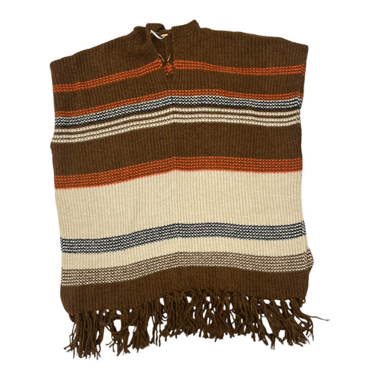 Poncho By Free People In Brown, Size:Osfm