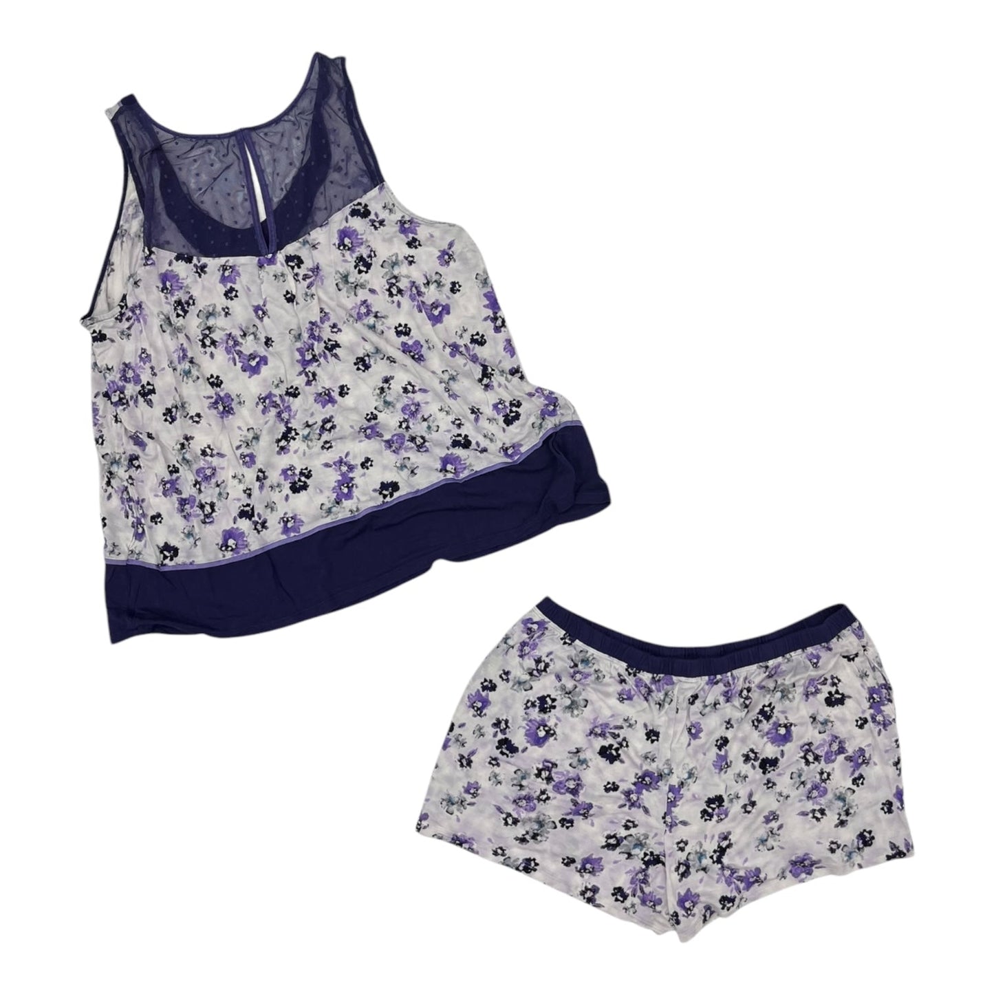 Pajamas 2Pc By Simply Vera In Floral Print, Size:L