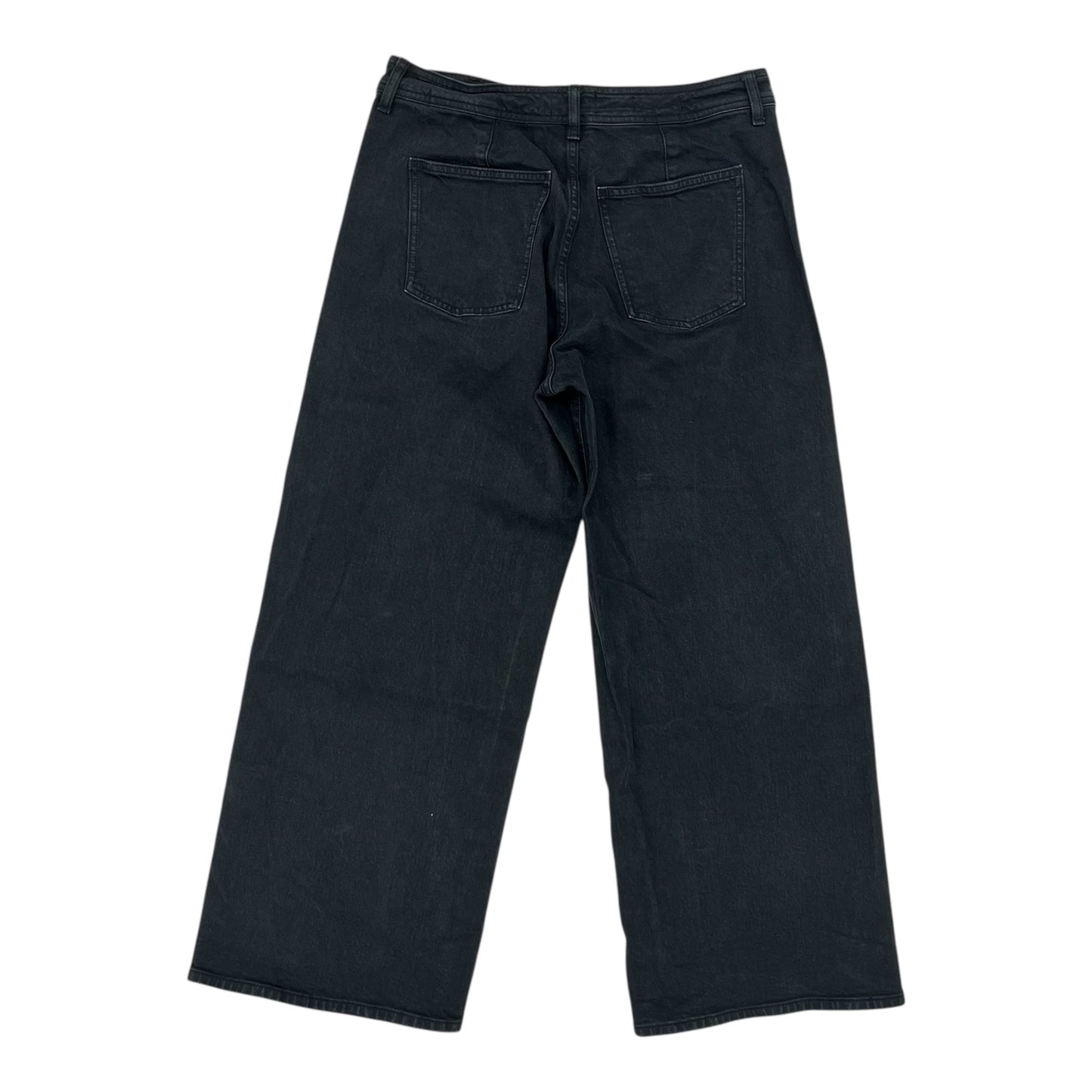 Jeans Wide Leg By Universal Thread In Black Denim, Size:12