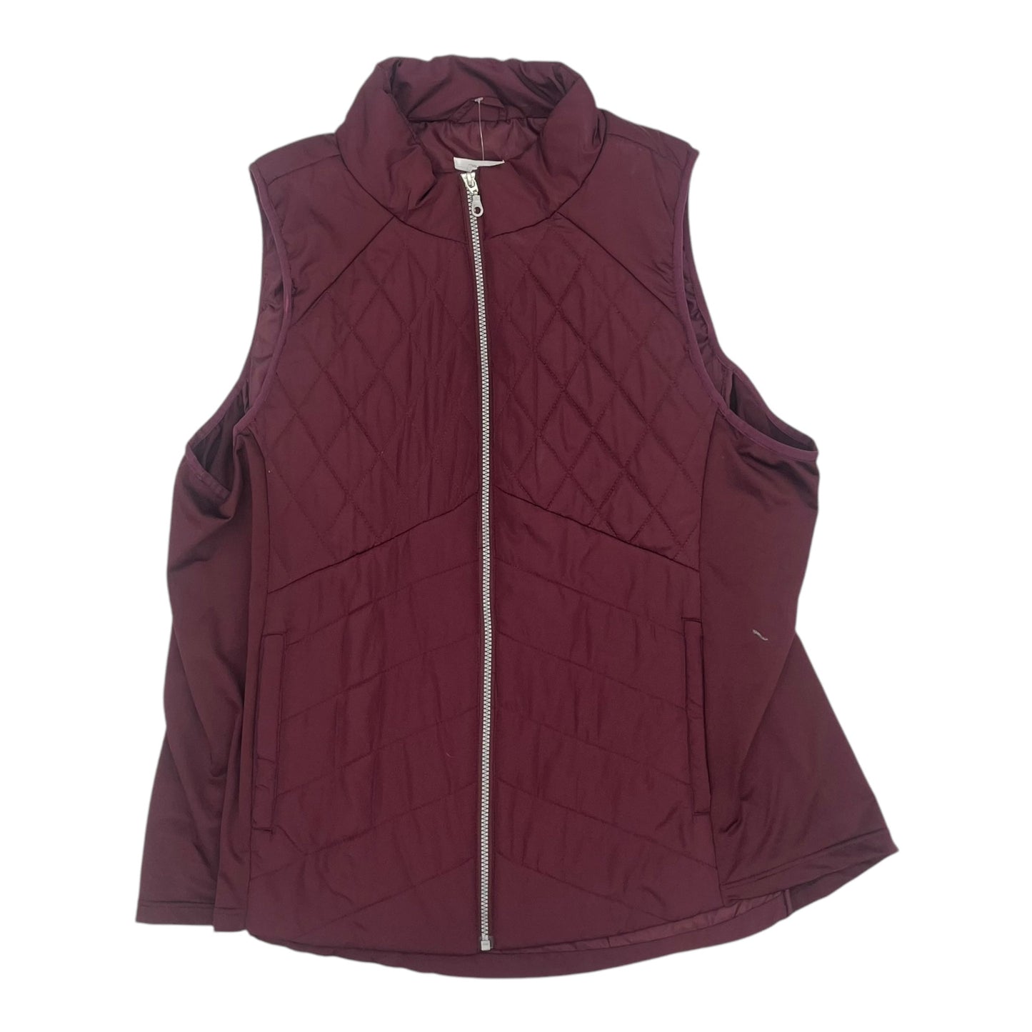 Vest Puffer & Quilted By Maurices In Maroon, Size:2X