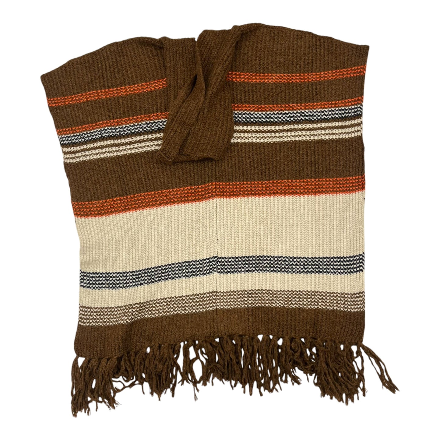 Poncho By Free People In Brown, Size:Osfm