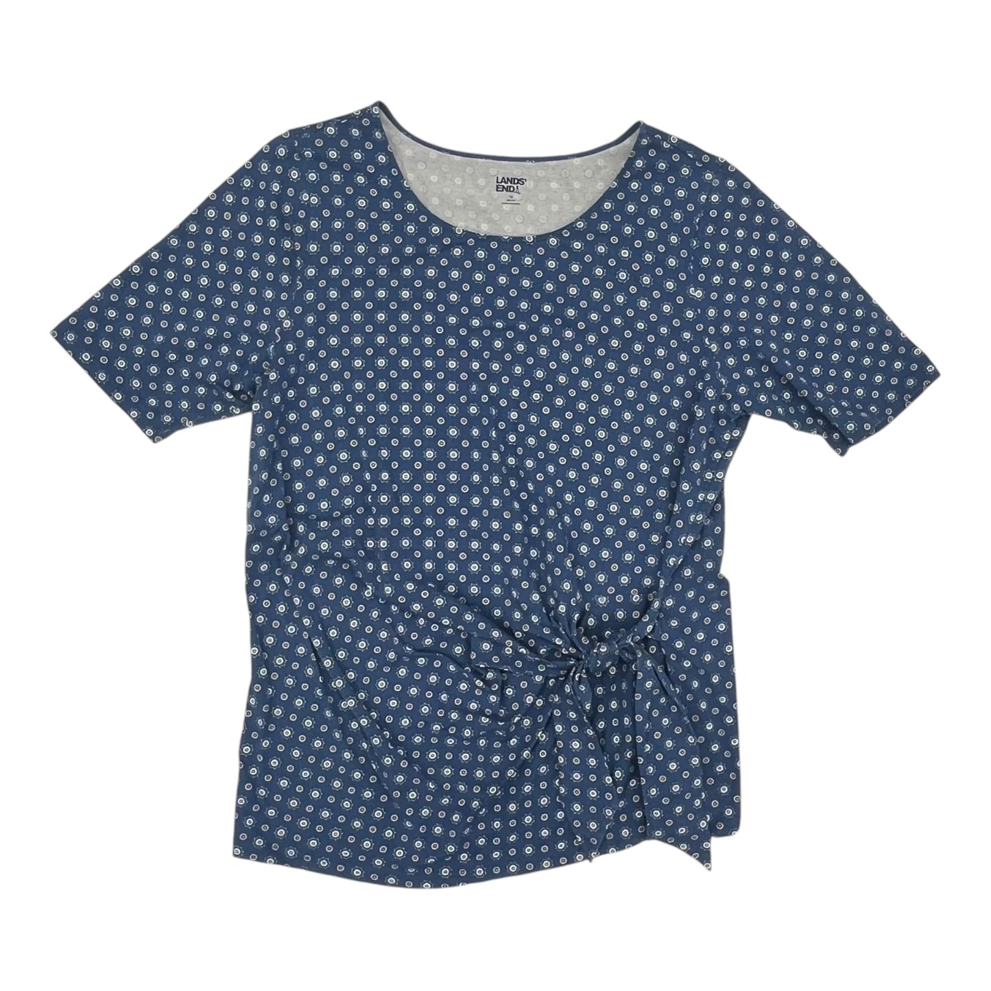 Top Ss By Lands End In Blue, Size:1X