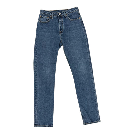 Jeans Straight By Levis In Blue Denim, Size:4