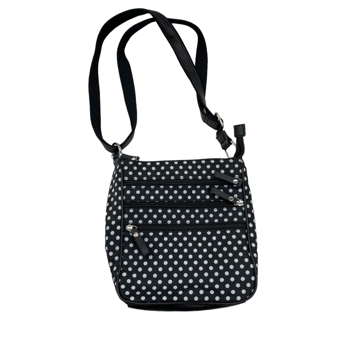 BLACK & WHITE CROSSBODY by CLOTHES MENTOR Size:MEDIUM