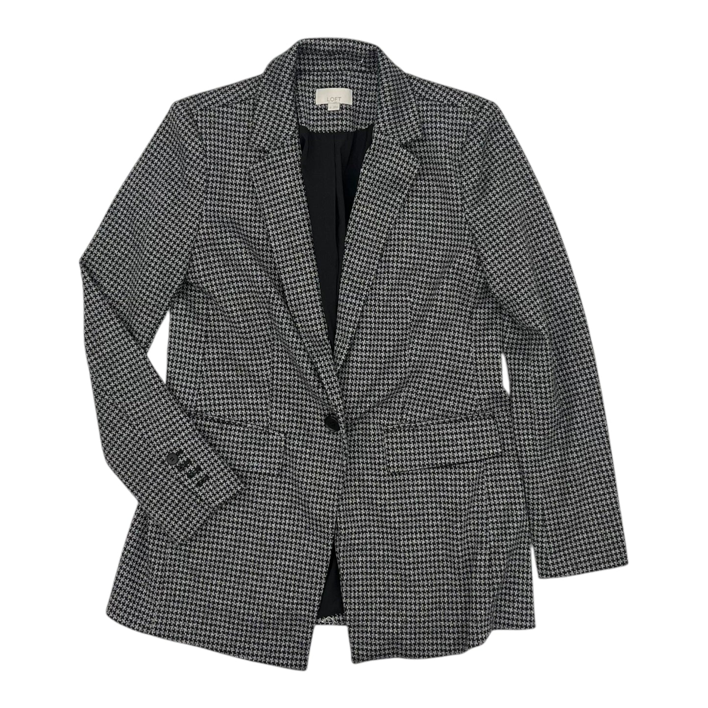 Blazer By Loft In Black & Grey, Size:S