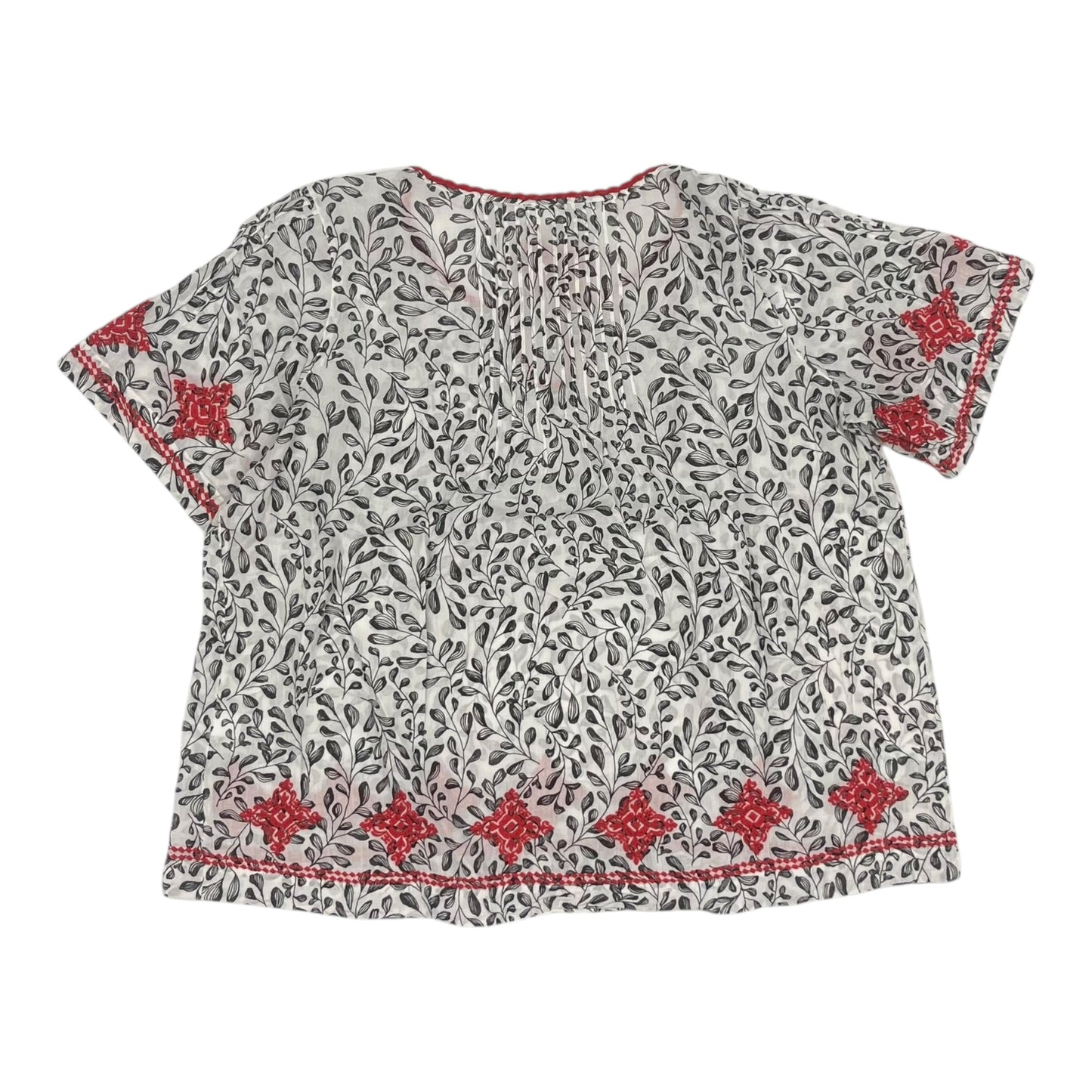 Blouse Ss By J. Jill In White, Size:M