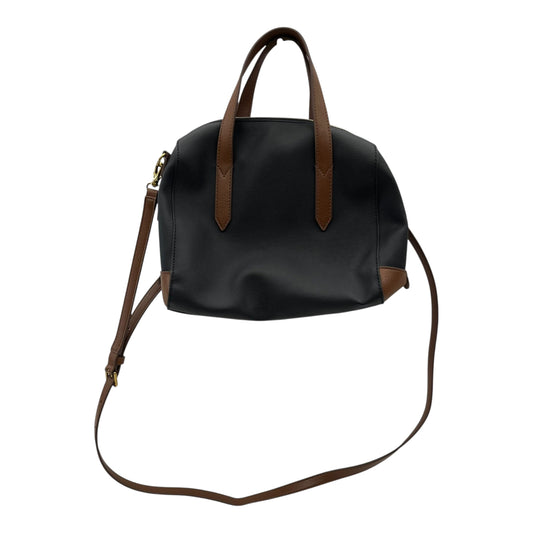 Crossbody By Fossil In Black & Brown, Size:Medium