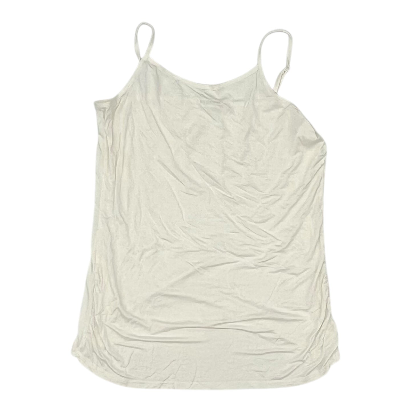 Mat Tank Top By Clothes Mentor In Cream, Size:L