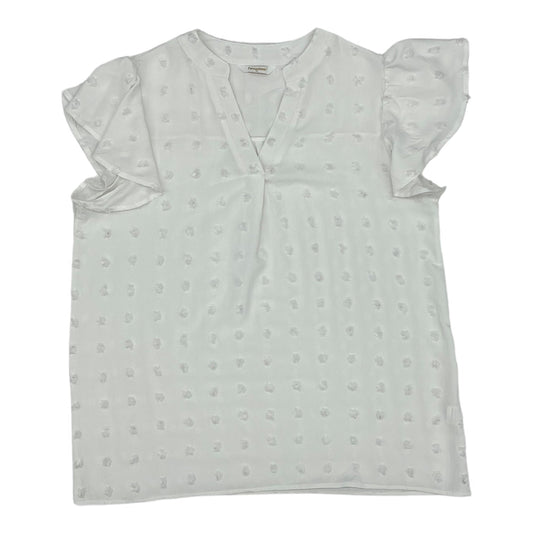 WHITE TOP SS by CLOTHES MENTOR Size:XL