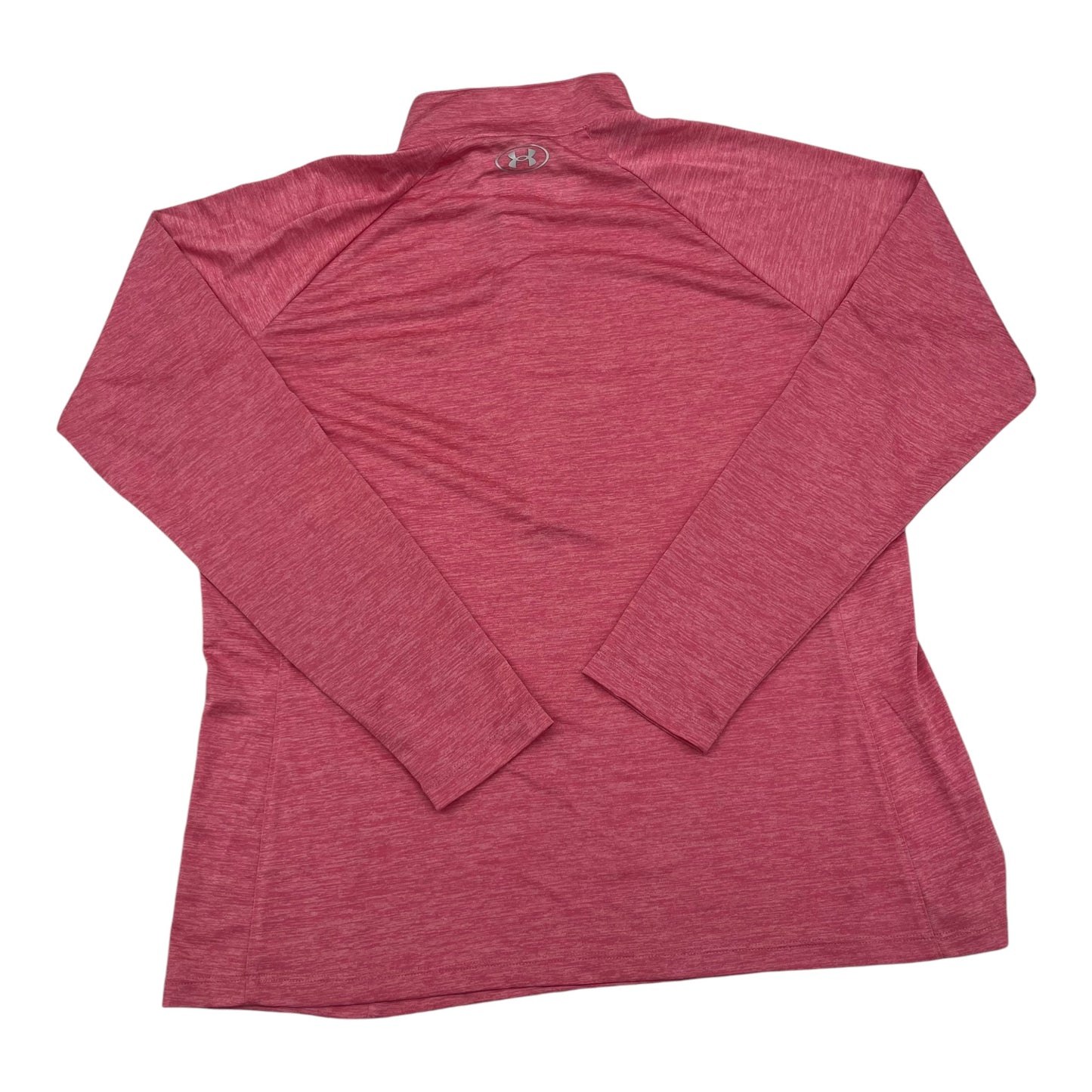 Athletic Top Ls Collar By Under Armour In Pink, Size:2X