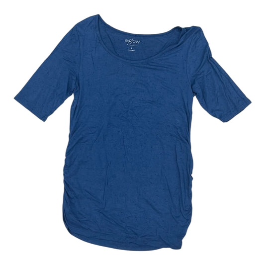 MATERNITY TOP SS by A GLOW in BLUE, Size:S
