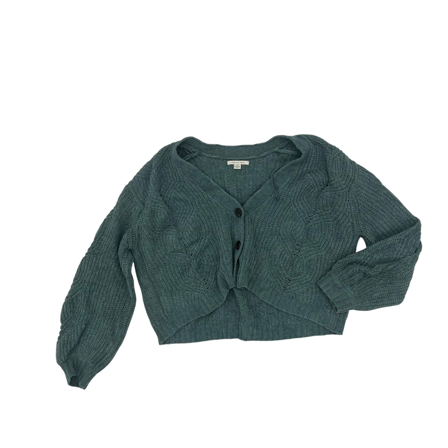 Sweater Cardigan By American Eagle In Green, Size:S