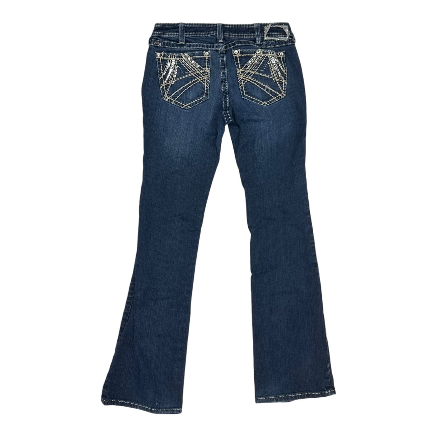 Jeans Boot Cut By Ariat In Blue Denim, Size:10