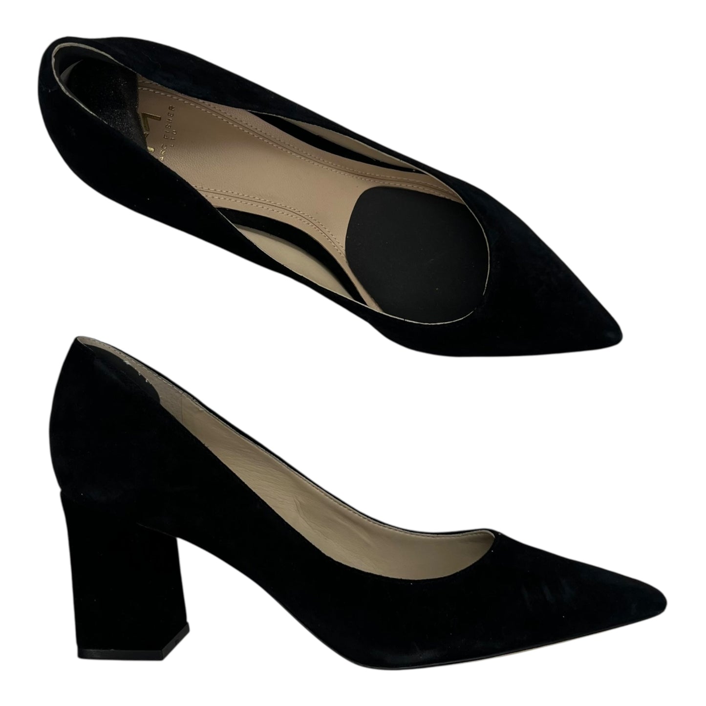 Shoes Heels Block By Marc Fisher In Black, Size:8.5