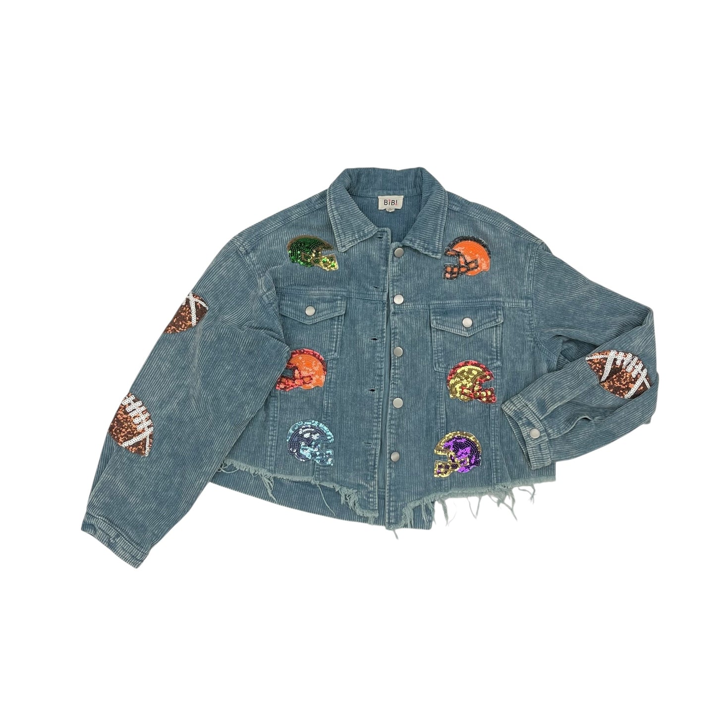 Jacket Shirt By Bibi In Blue, Size:S