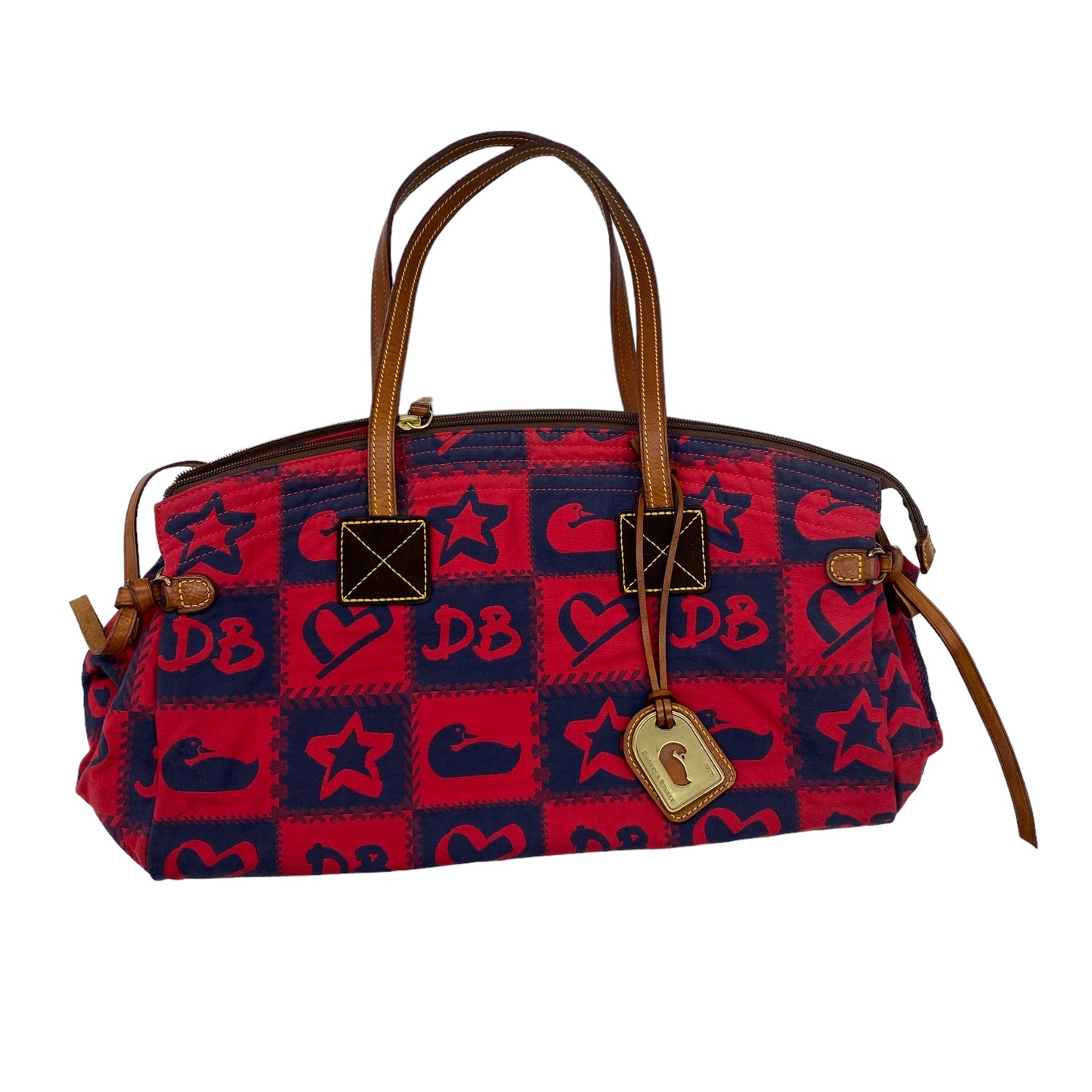 BLUE & RED HANDBAG DESIGNER by DOONEY AND BOURKE Size:MEDIUM