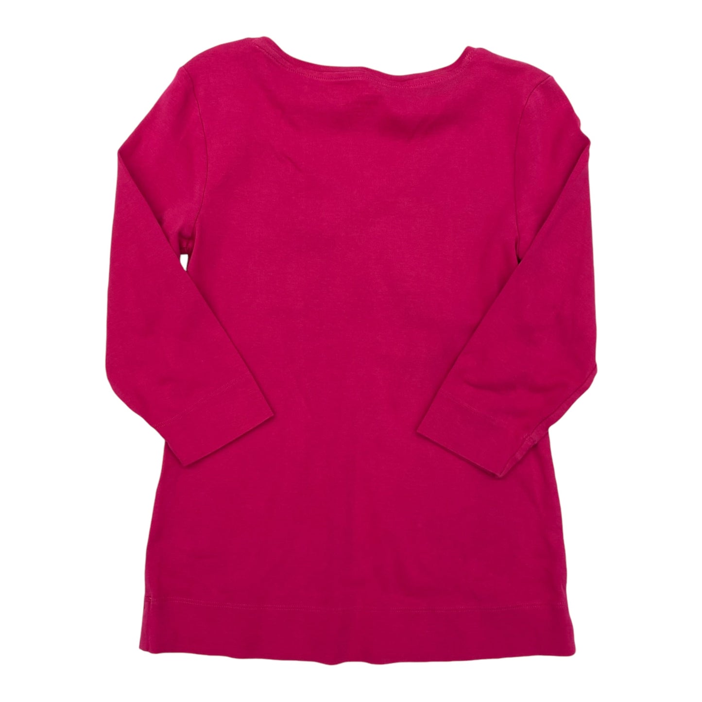 Top 3/4 Sleeve By Chicos In Pink, Size:S