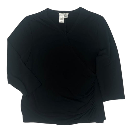 Blouse 3/4 Sleeve By Coldwater Creek In Black, Size:L