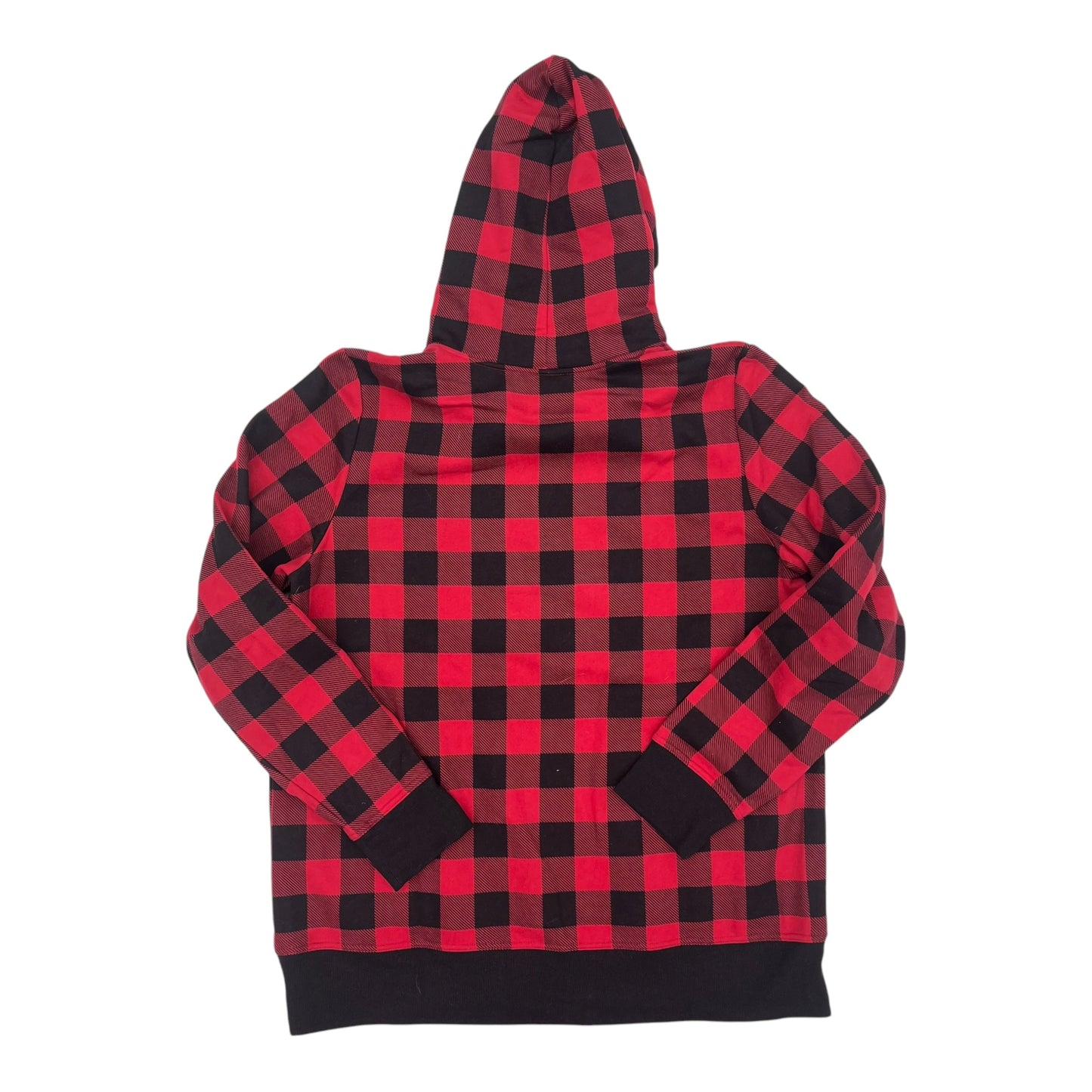 Sweatshirt Hoodie By Ideology In Plaid Pattern, Size:2X