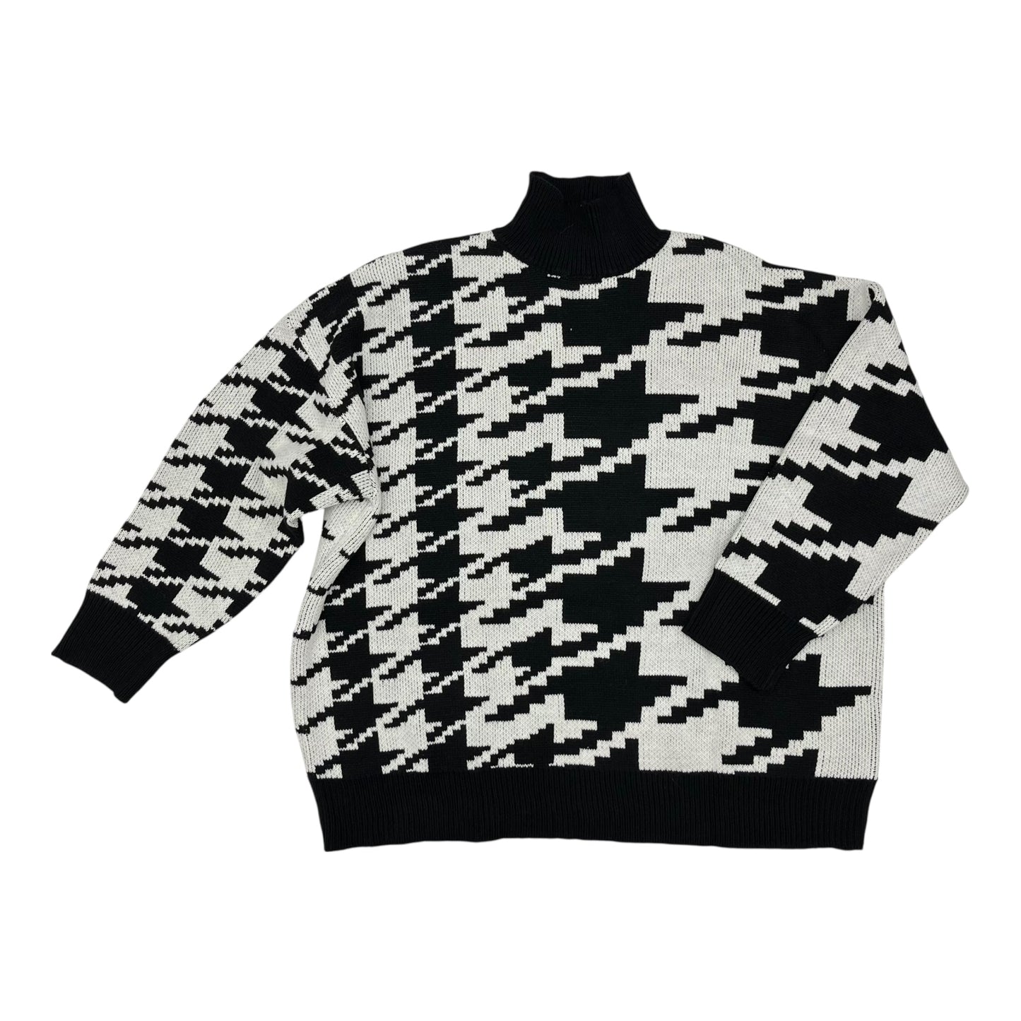 Sweater By 89Th And Madison In Black & White, Size:2X