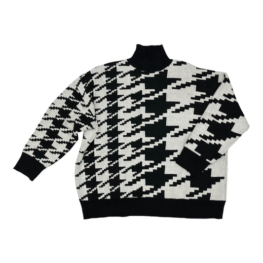 Sweater By 89Th And Madison In Black & White, Size:2X
