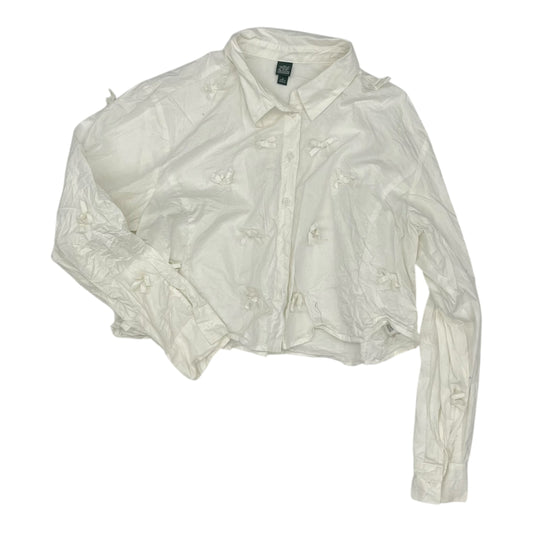 Blouse Ls By Wild Fable In White, Size:Xl