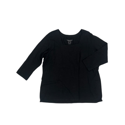 Top Ls By Isaac Mizrahi Live Qvc In Black, Size:Xl