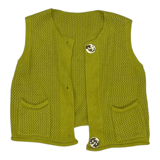 Vest Sweater By Clothes Mentor In Green, Size:M