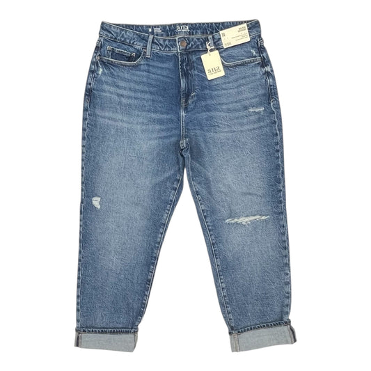 Jeans Boyfriend By Ana In Blue Denim, Size:14