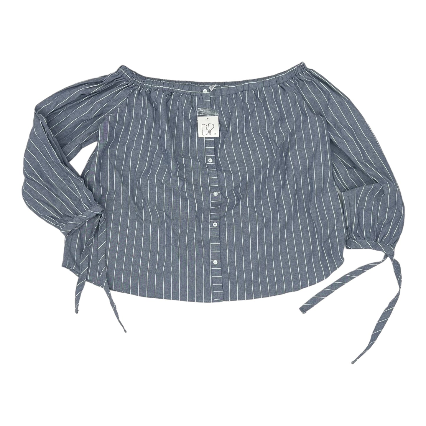 BLUE BP TOP LS, Size XL