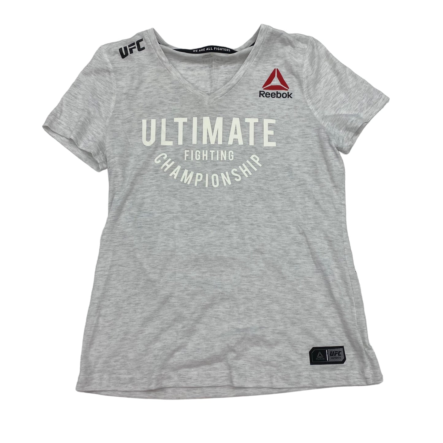 GREY ATHLETIC TOP SS by REEBOK Size:L