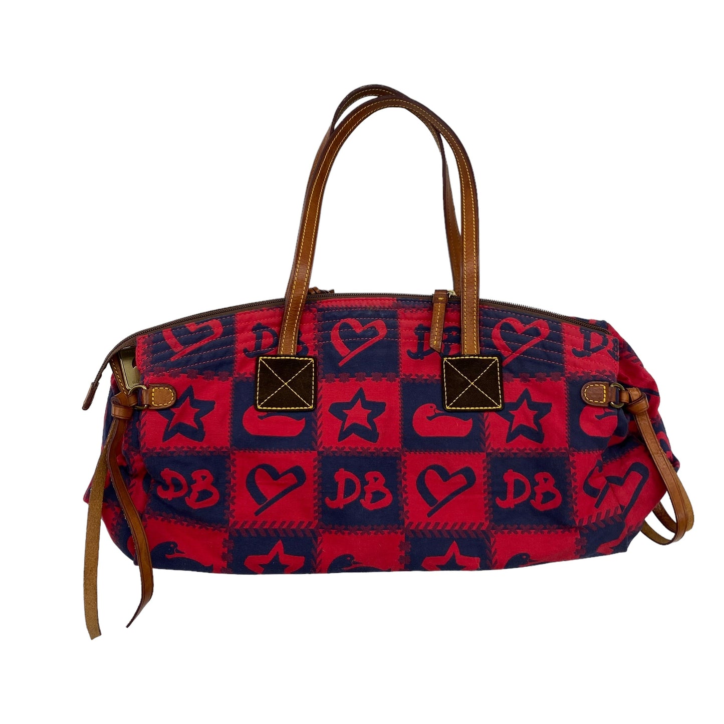 BLUE & RED HANDBAG DESIGNER by DOONEY AND BOURKE Size:MEDIUM