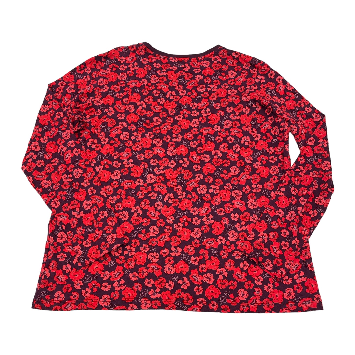 RED TOP LS by LANDS END Size:L