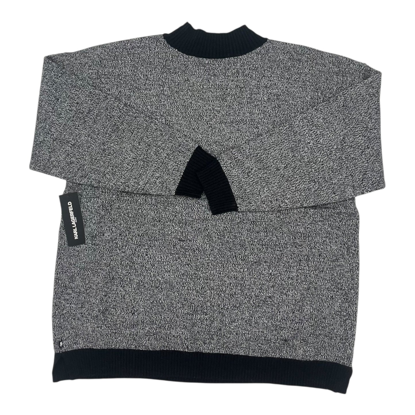 Sweater Designer By Karl Lagerfeld In Grey, Size:Xl
