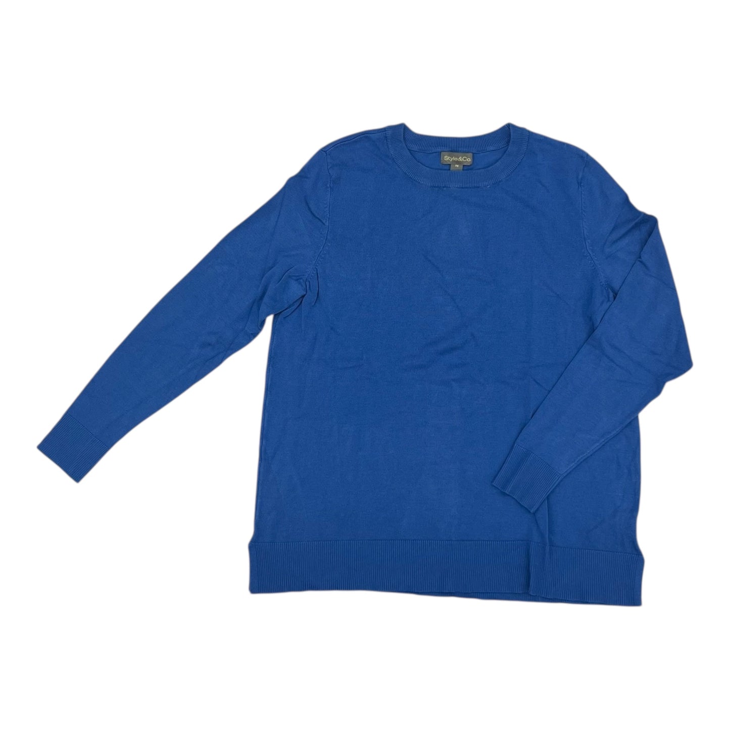 Sweater By Style And Company In Blue, Size:Mp